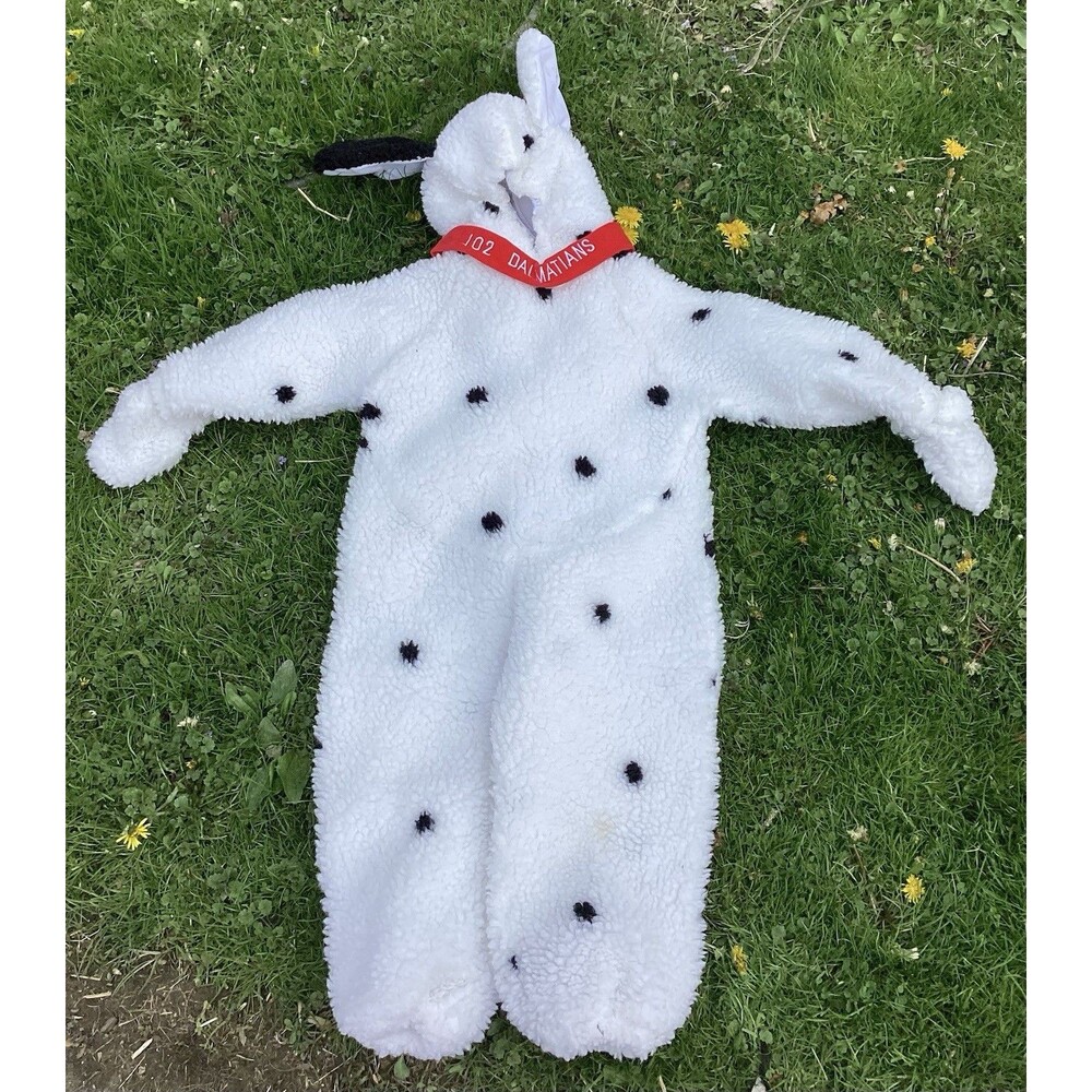 Disney Store 101 102 Dalmatians Puppy Costume Size 2-4T Warm Cozy One Piece